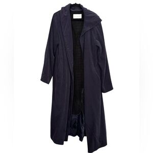 Jones New York long blue trench coat